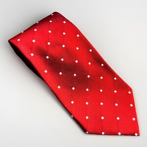 Brooks Brothers Orange Polkadot Silk Necktie Tie Men's NEW Work Wedding Date Dad